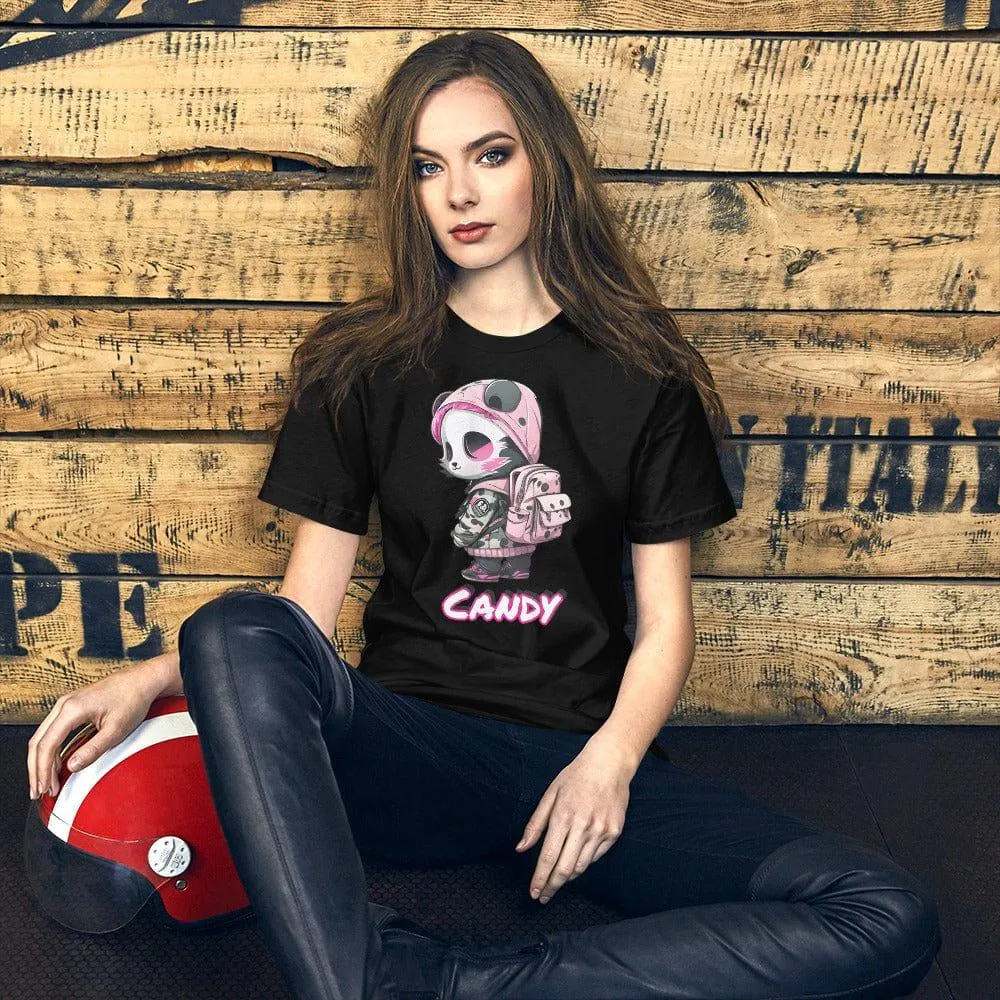 Street Girl Panda Series T-shirt Candy Short Sleeve Top