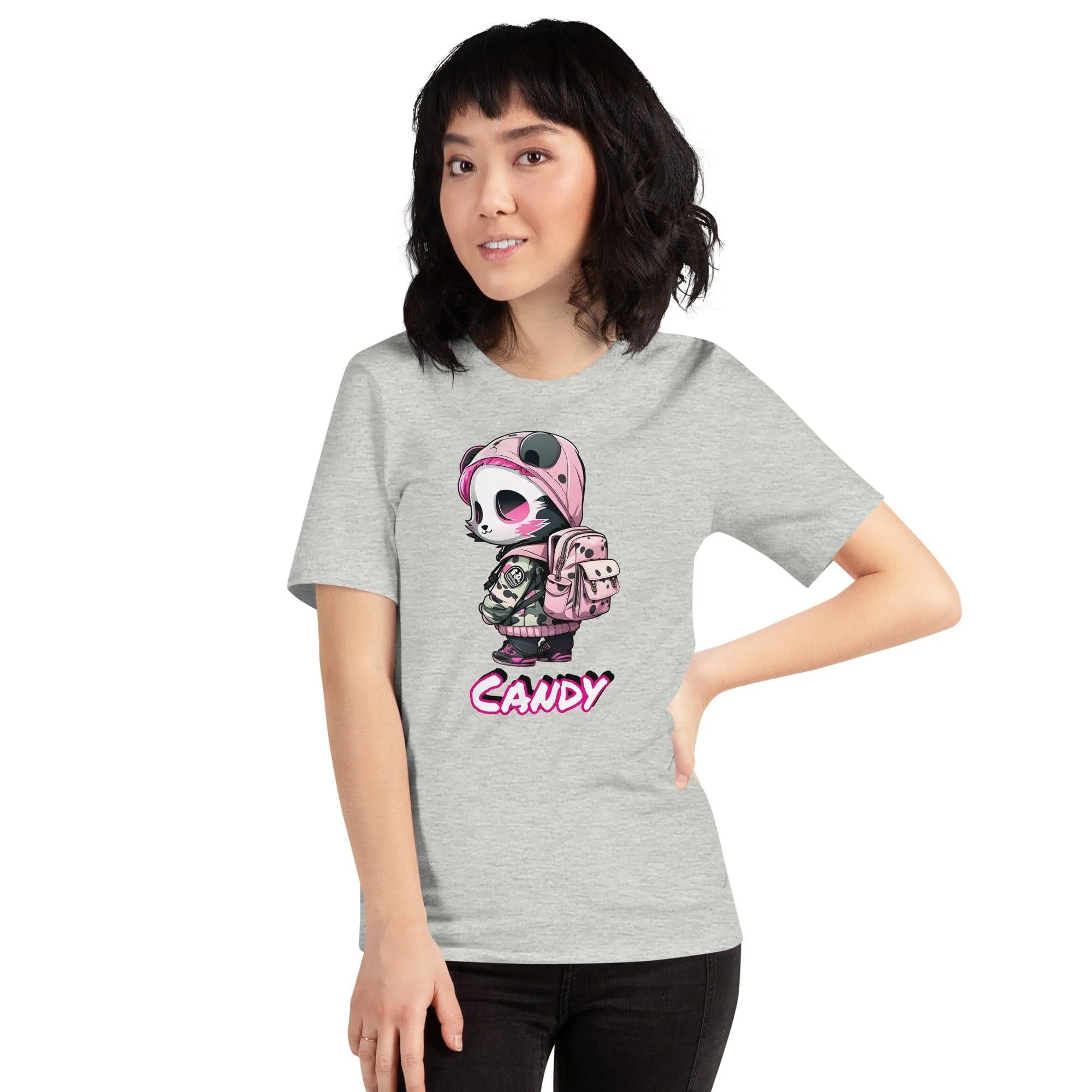 Street Girl Panda Series T-shirt Candy Short Sleeve Top