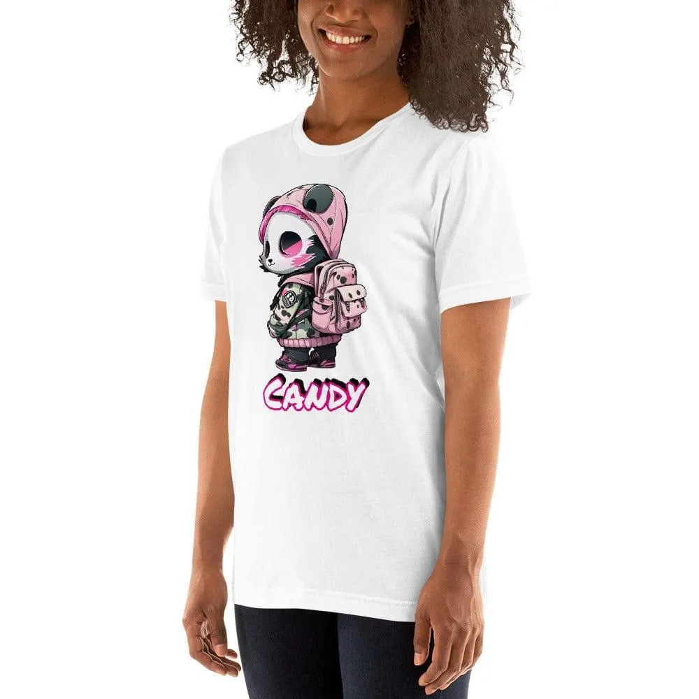 Street Girl Panda Series T-shirt Candy Short Sleeve Top