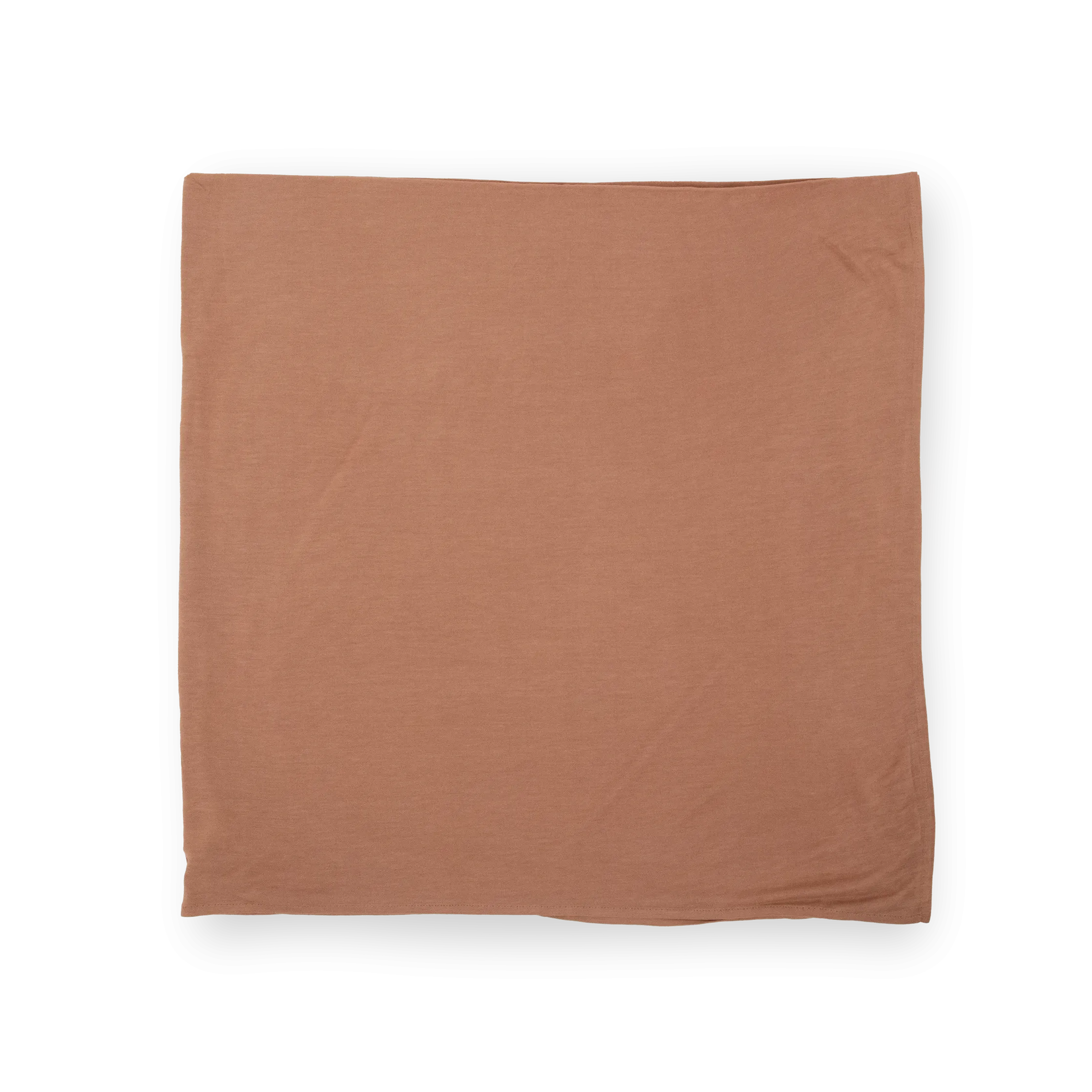 Stretch Knit Swaddle Blanket - Terracotta