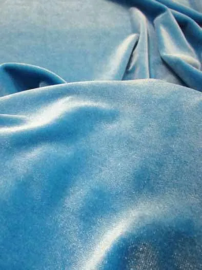 Stretch Velvet Velour Spandex 360 Grams Costume Fabric / Eggplant / Sold By The Yard