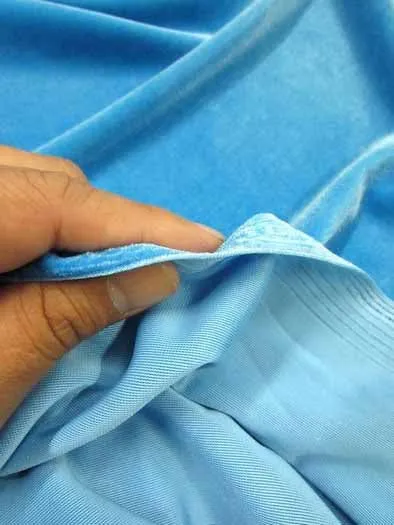 Stretch Velvet Velour Spandex 360 Grams Costume Fabric / Wine / Sold By The Yard