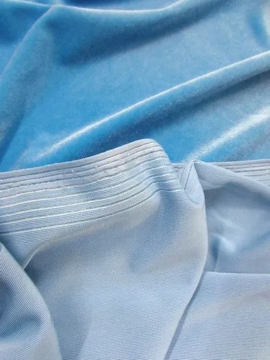 Stretch Velvet Velour Spandex 360 Grams Costume Fabric / Wine / Sold By The Yard