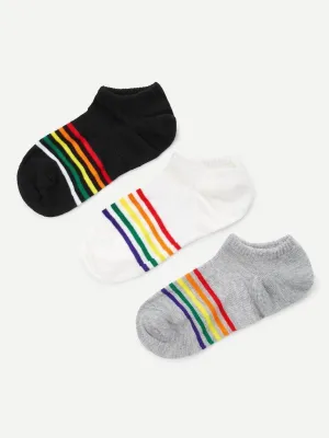 Striped Ankle Socks 3pairs