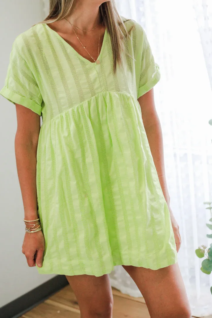 Striped Babydoll Dress
