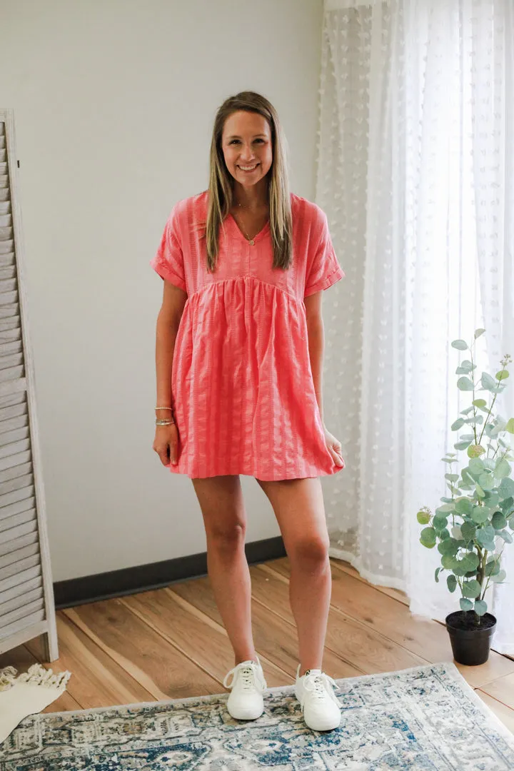 Striped Babydoll Dress