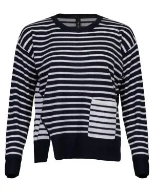 Striped Fine Knit Pullover