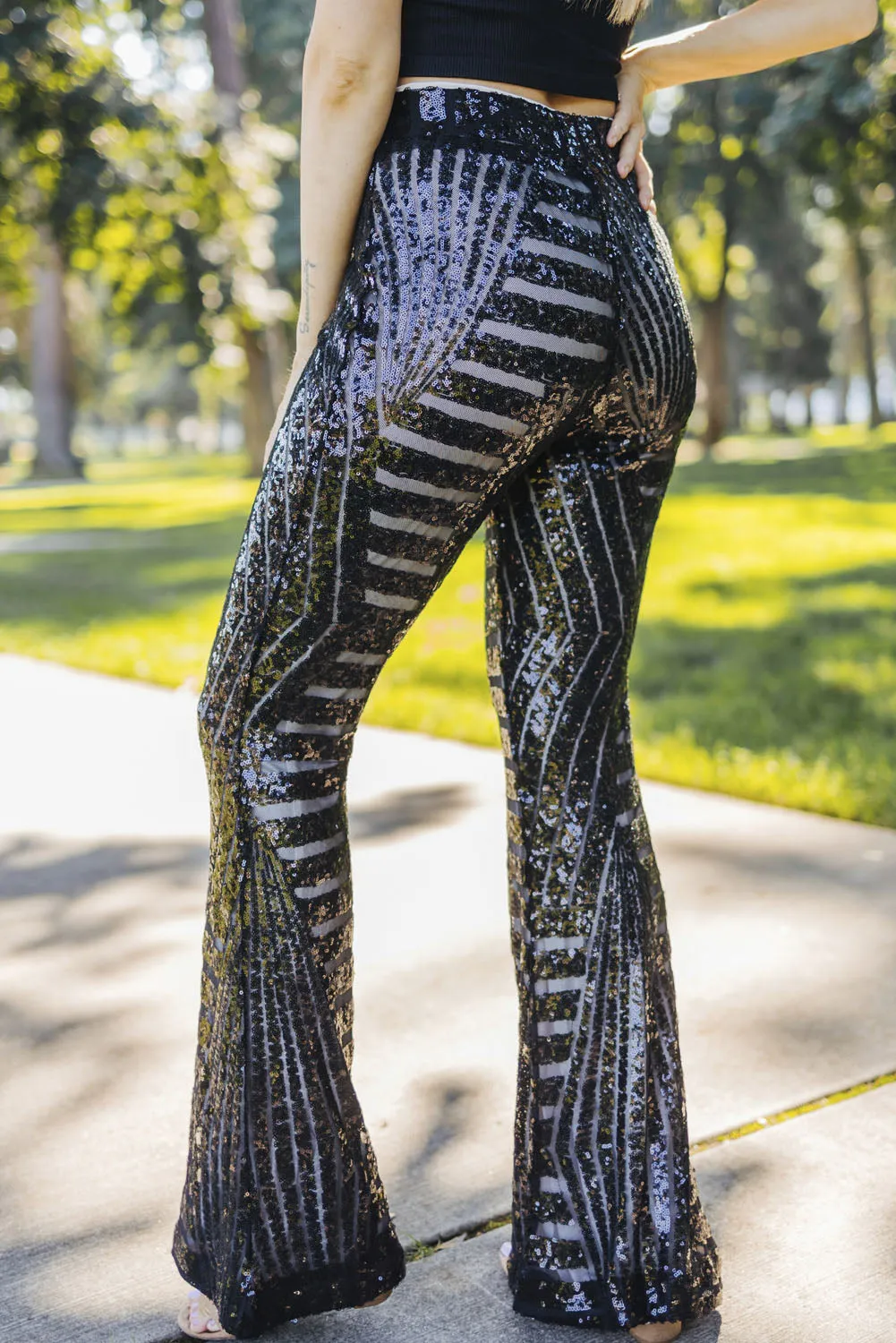 Striped Sexy Slim Fit Knitted Pants