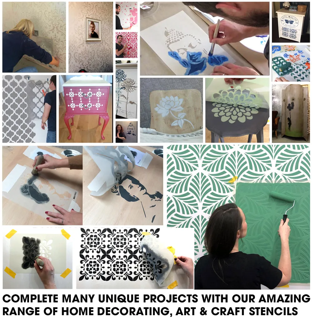STRUCTURE Geometric Moroccan Pattern Stencil