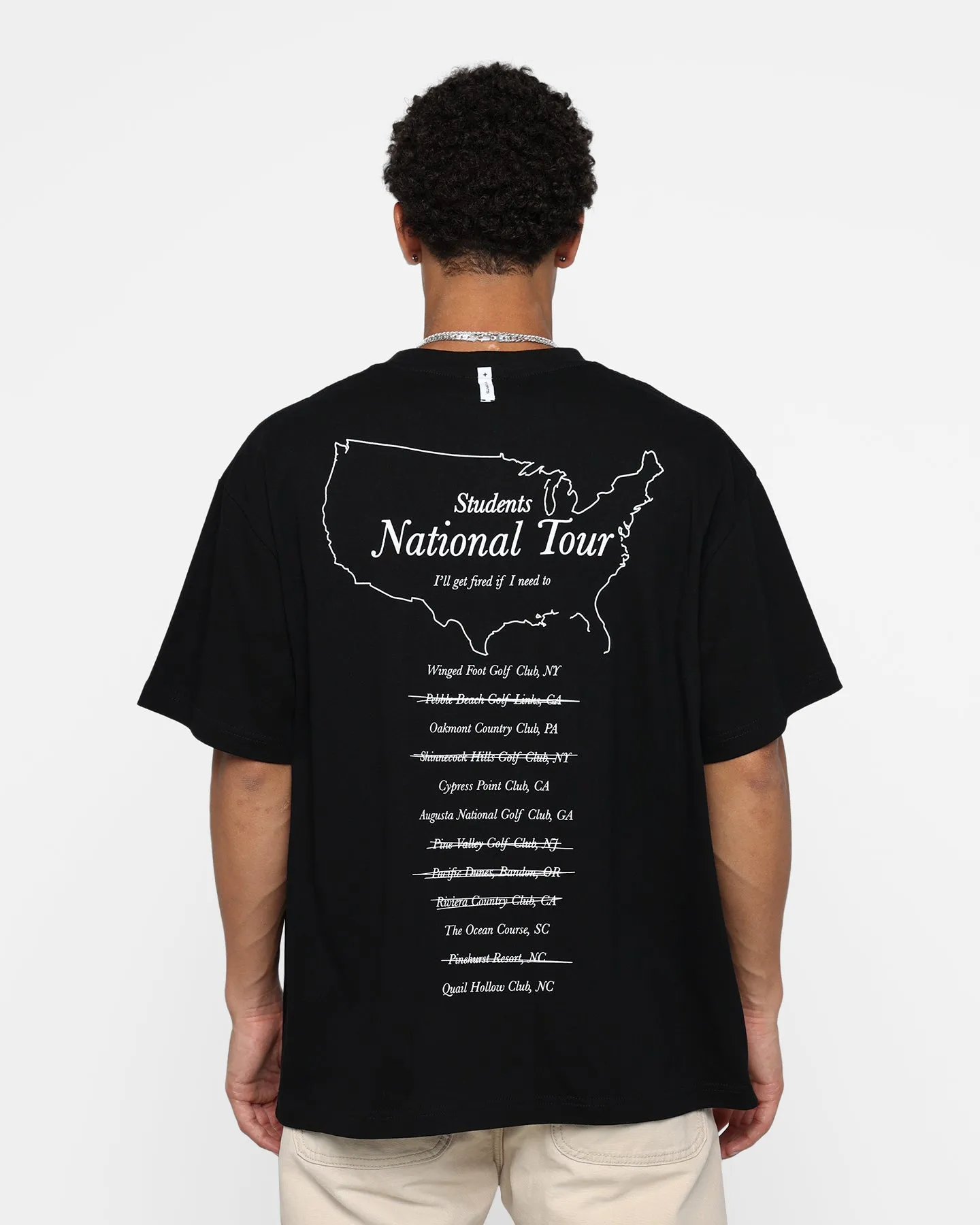 Students Golf National Tour T-Shirt Black