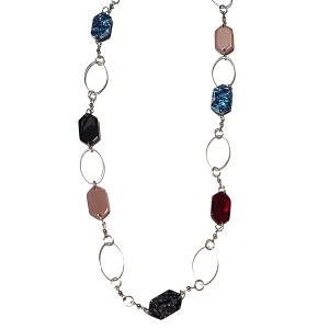 Stunning Link And Shape Necklace