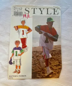 Style 2112 Pattern UNCUT Childrens' Sports Separates M/L - 26