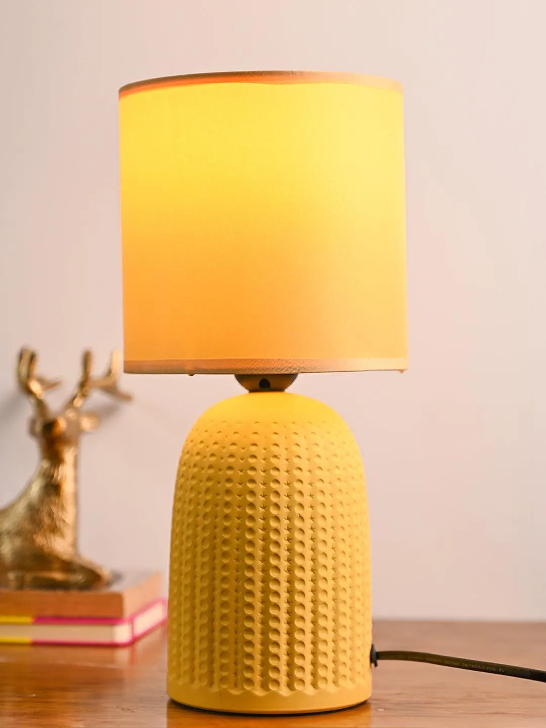 Stylish Light-Yellow Table Lamp
