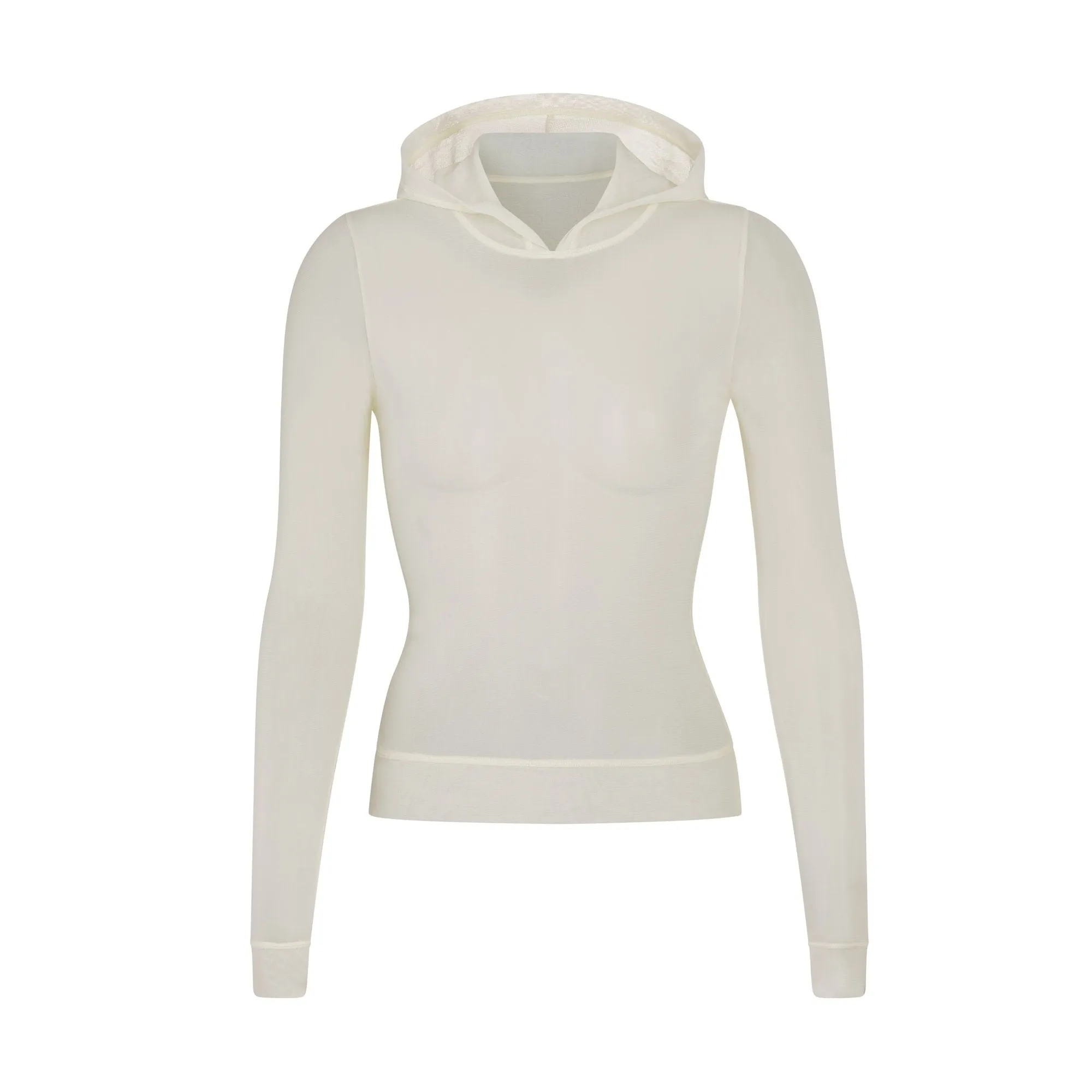 SUMMER MESH HOODIE | BONE