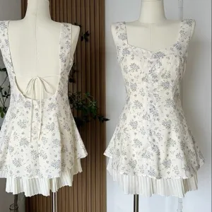 Summer Milk Pitcher      Dress with Optional Safety Shorts Kawaii Academia Y2K Cottagecore Coquette Fairycore Dollette Princesscore Bottoms