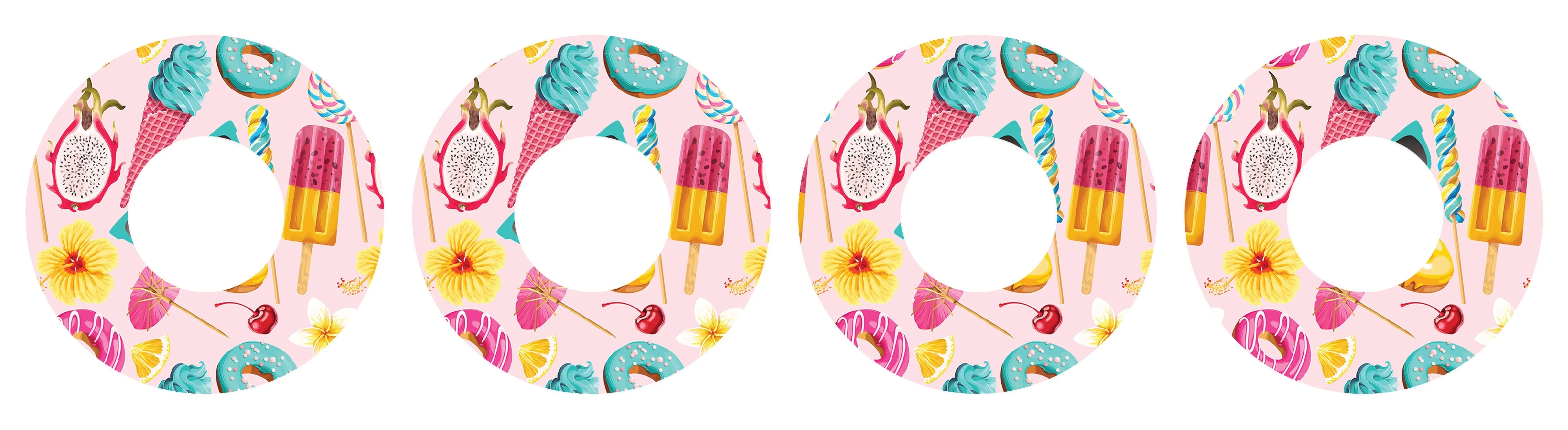 Summer Sweets Patch  Tape Designed for the FreeStyle Libre 2