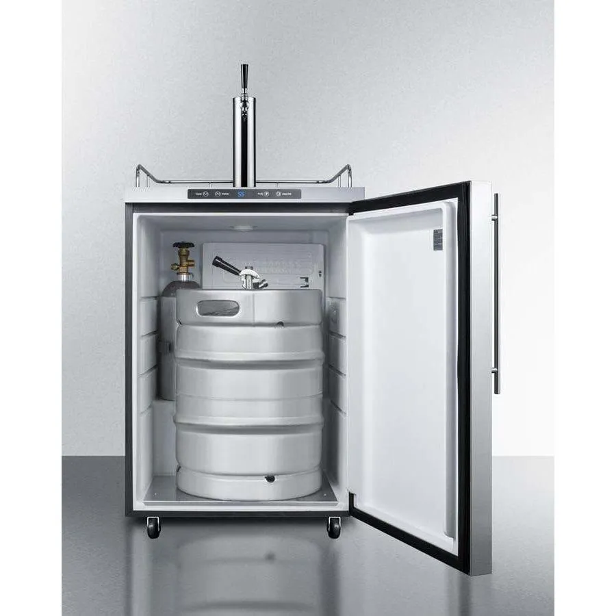 Summit 24" Wide Outdoor Single Tap Kegerator SBC635MOS7HV