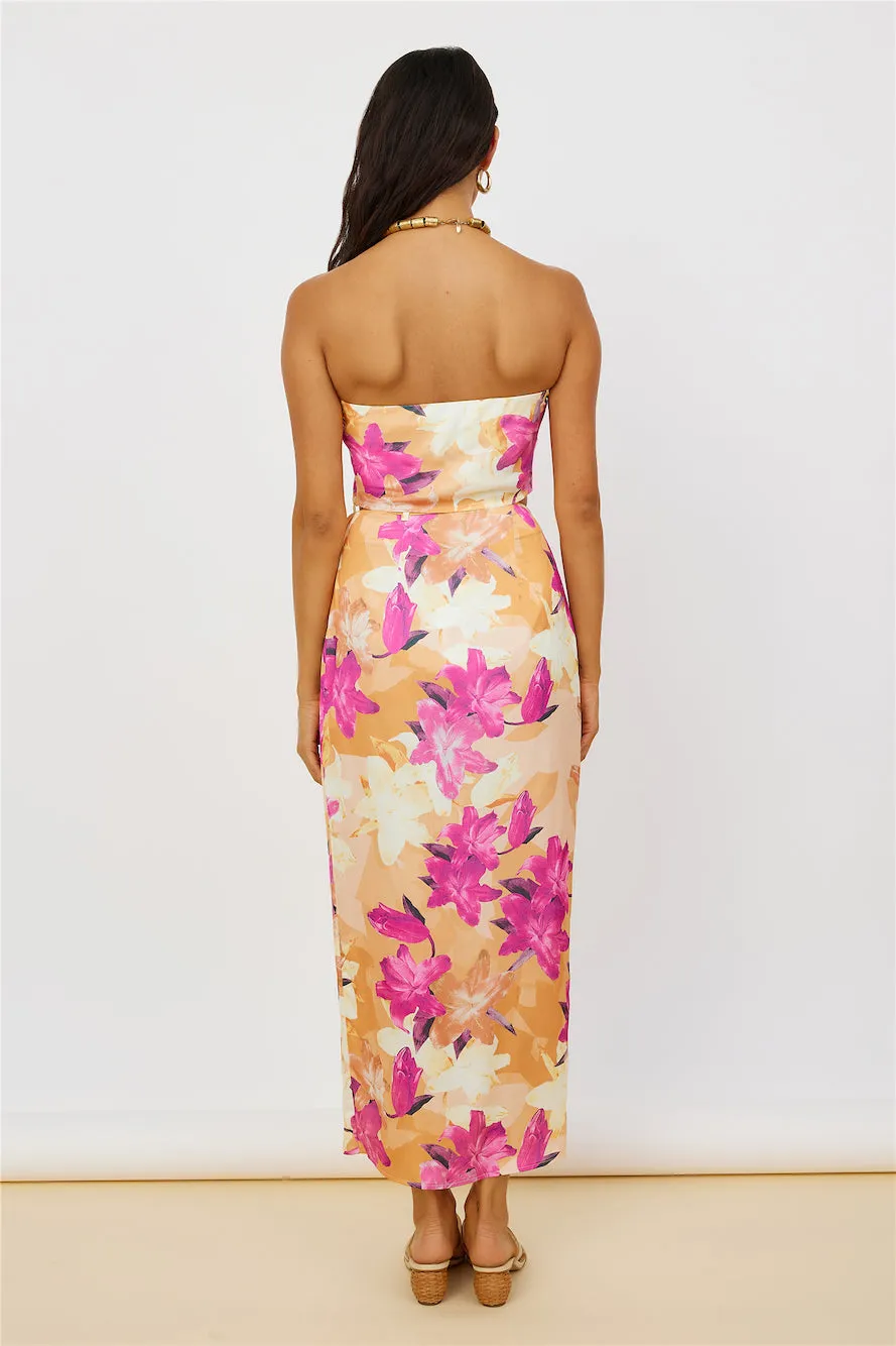 Sun On My Shoulder Crop Top Floral