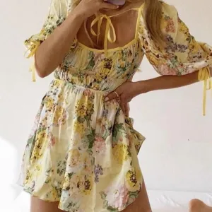 Sunflowers Face the Sun      Dress Mermaidcore Kawaii Academia Y2K Cottagecore Coquette Fairycore Dollette Princesscore