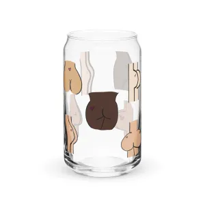 Sweet Cheeks Valentine's Day Glass