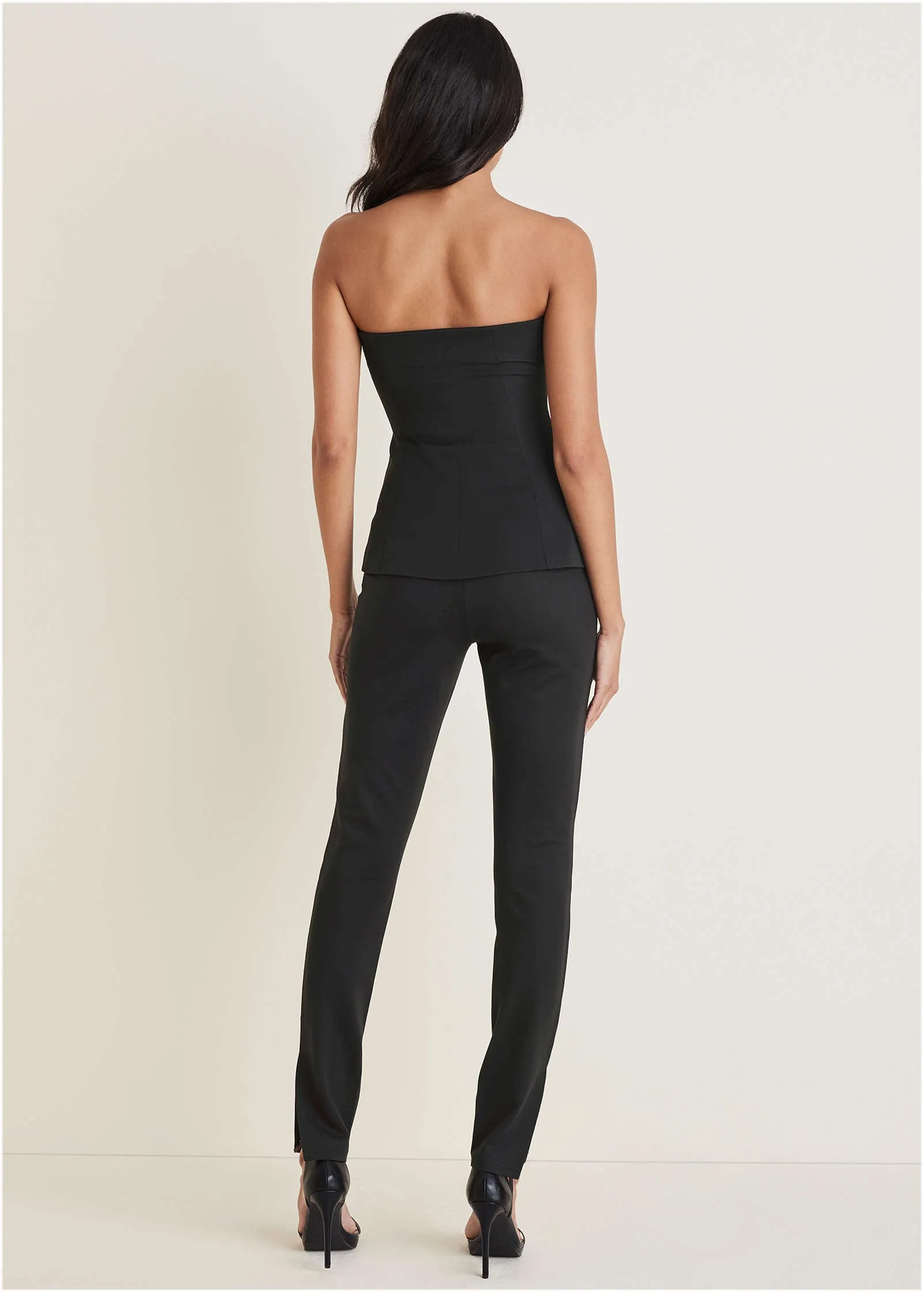 Sweetheart Suiting Top - Black
