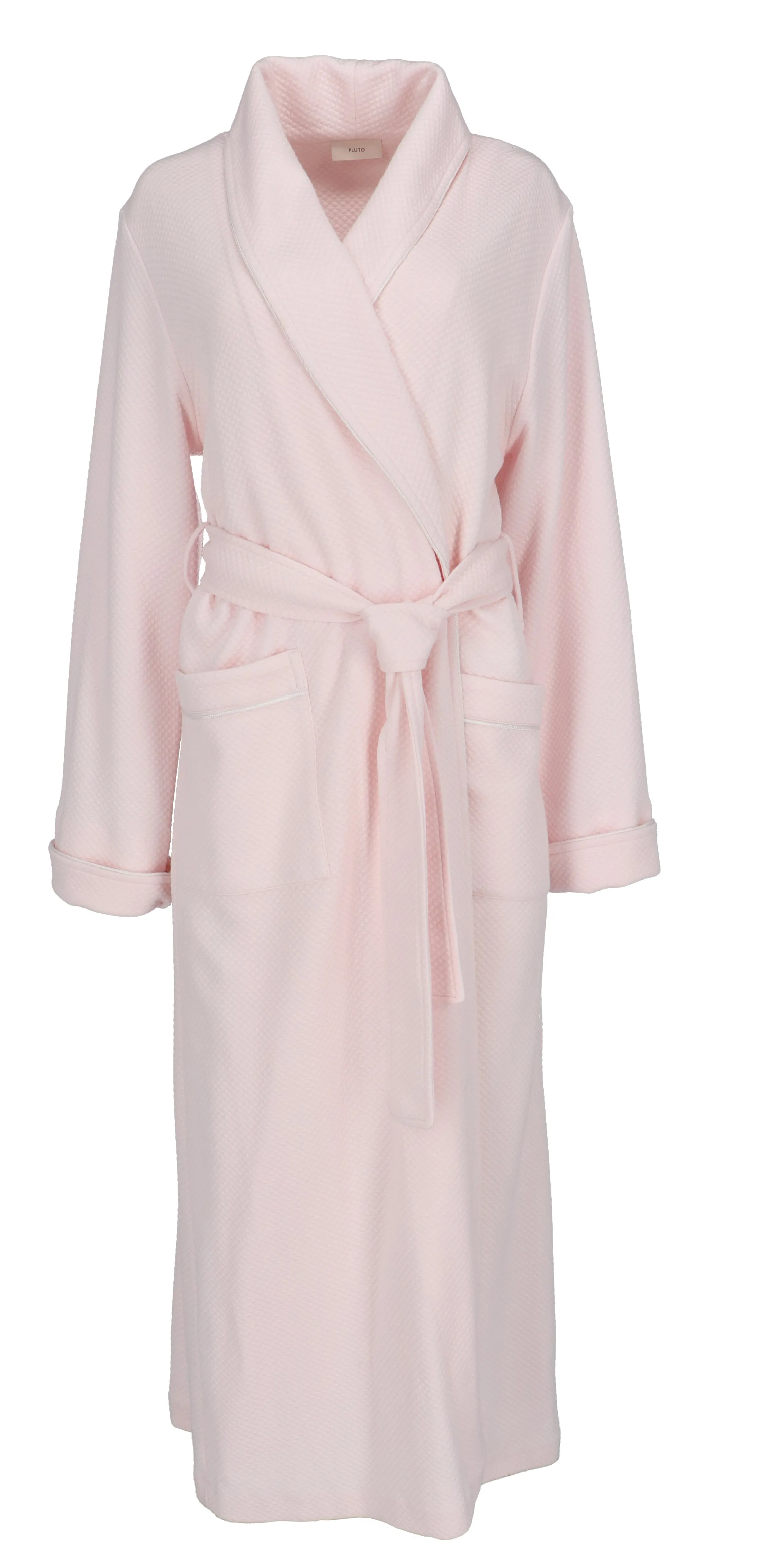Sylvie Matelasse Full Length Quilted Robe Pink