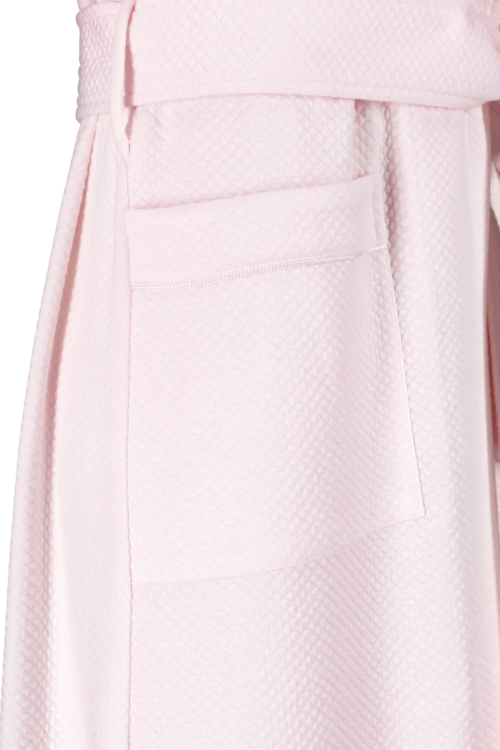 Sylvie Matelasse Full Length Quilted Robe Pink