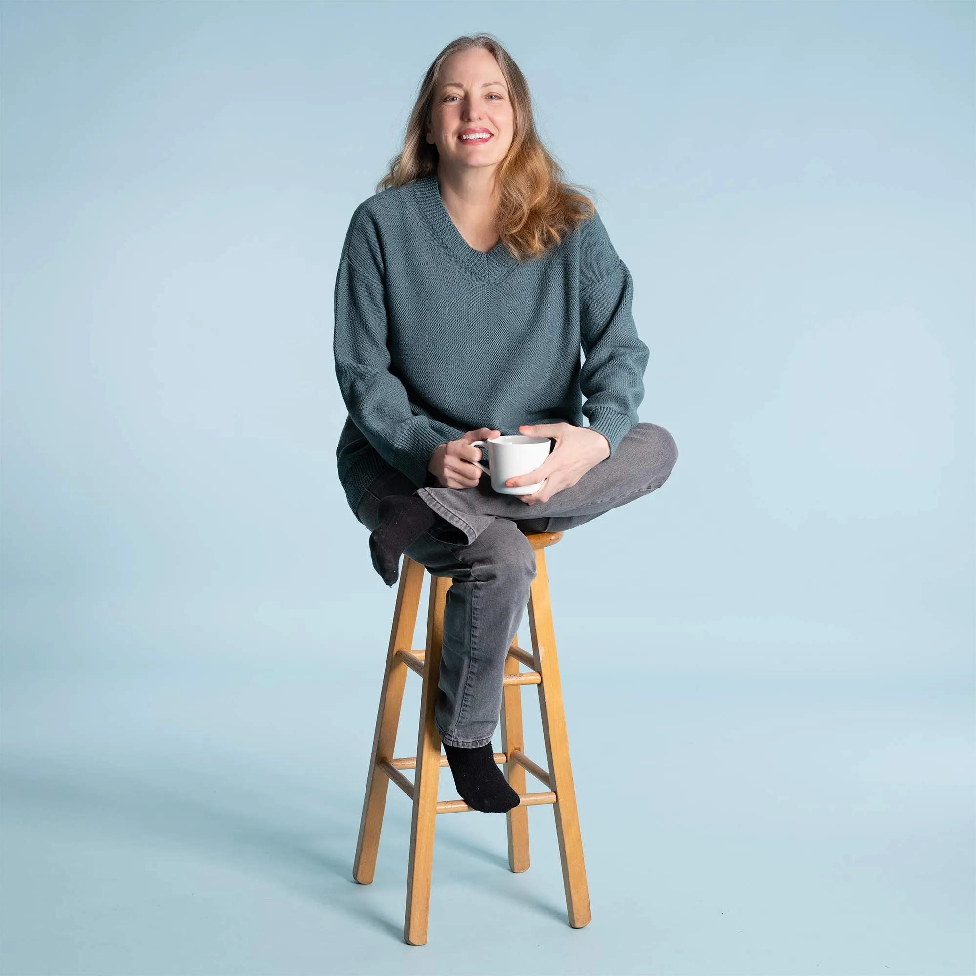 TAHOE 100% Certified Organic Merino Wool Oversized Sweater (Unisex) (No Elastic, No Polyester, No Acrylic, No Synthetics; OC Thread) (100% Biodegradable)