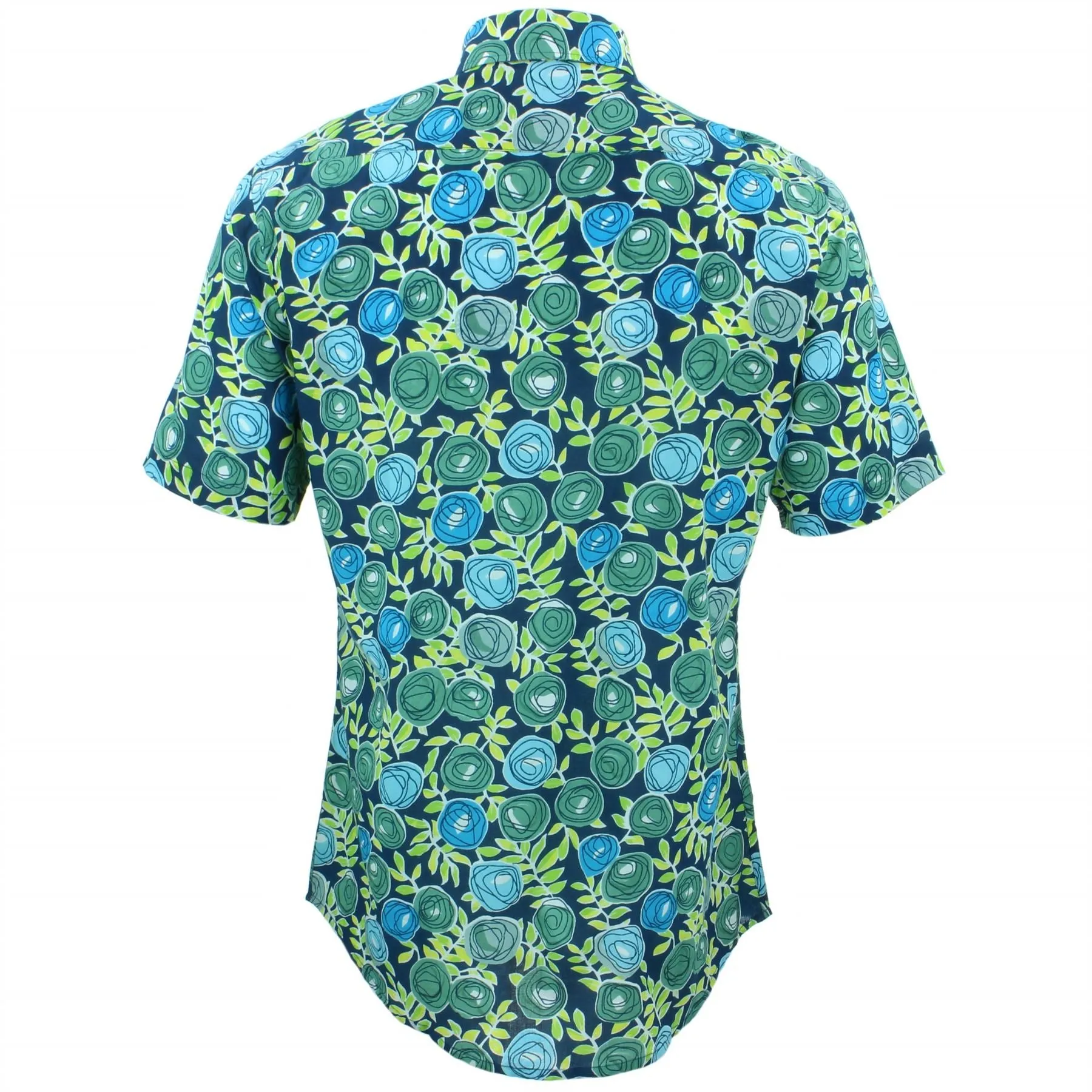 Tailored Fit Short Sleeve Shirt - Simple Roses
