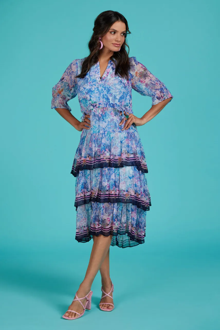Tapisserie Dress in Ink Multi