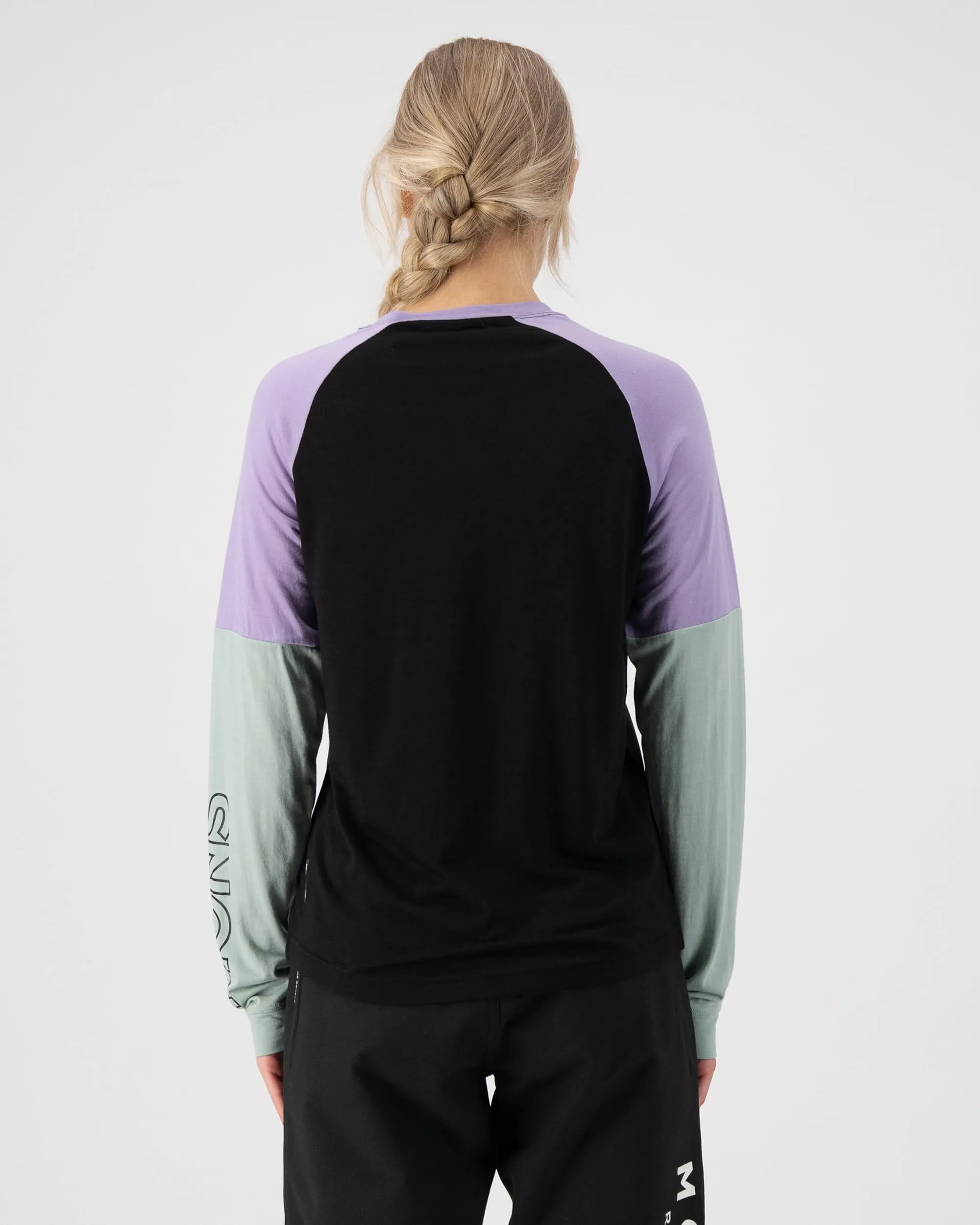 Tarn Merino Bike Wind Jersey - Glacier / Lupin / Black