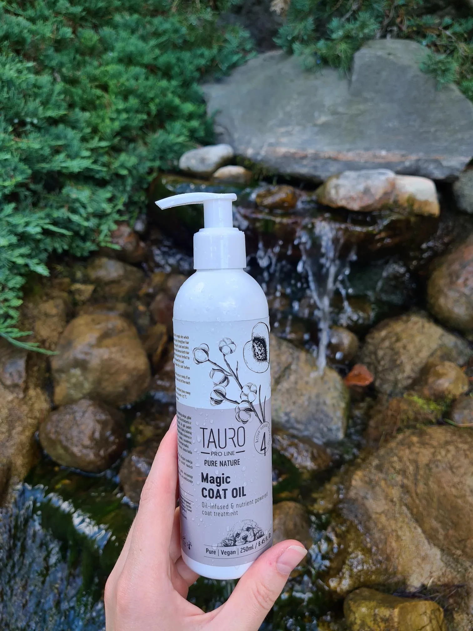 Tauro Pro Line Pure Nature Magic Coat Oil Treatment Moisturizing Nourishing Grooming Product For Healthy Skin And Coat