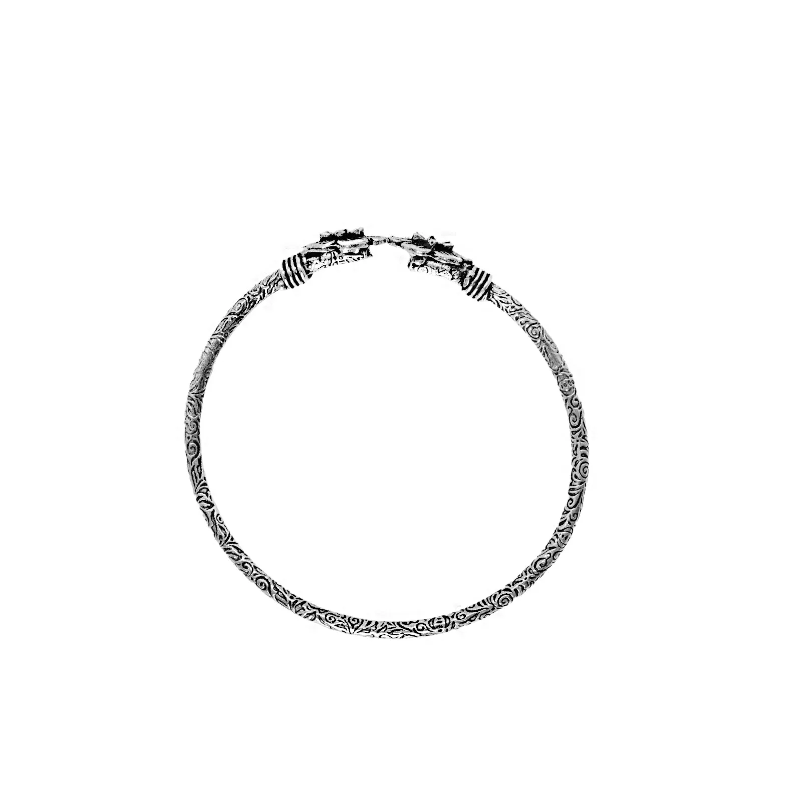 Teejh Gaurangi Silver Oxidised Floral Bracelet