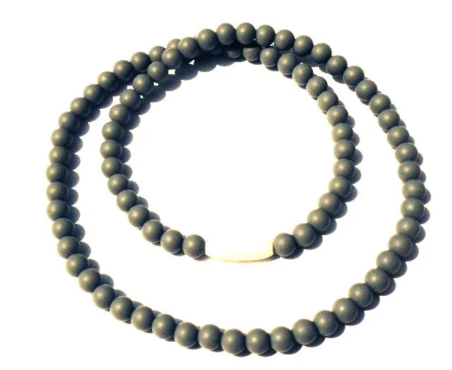 Teething Necklace - All Grey Beads