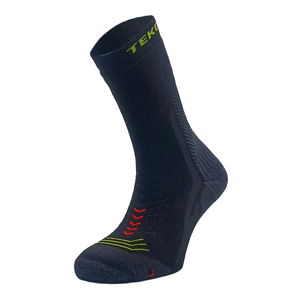 TEKO eco HIKE 3.0 EXODUS MERINO WOOL HIKING SOCKS - Medium Full Cushion - 2 PAIR PACK - Black