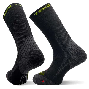 TEKO eco HIKE 3.0 EXODUS MERINO WOOL HIKING SOCKS - Medium Full Cushion - 2 PAIR PACK - Black