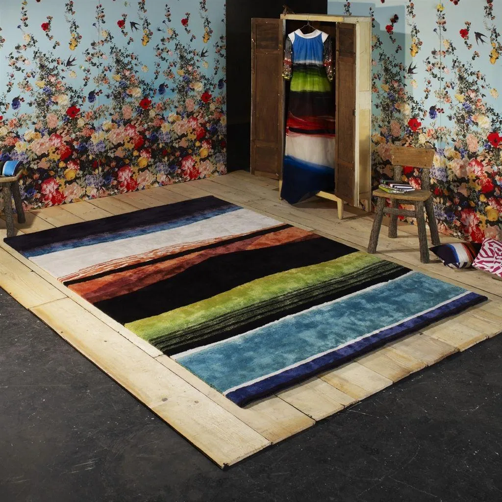 TEMPERA wool and viscose rug