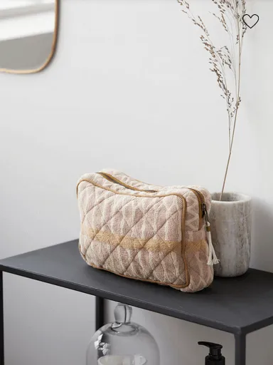 Terracotta   Sand Makeup Bag