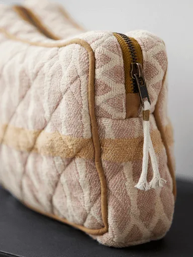 Terracotta   Sand Makeup Bag