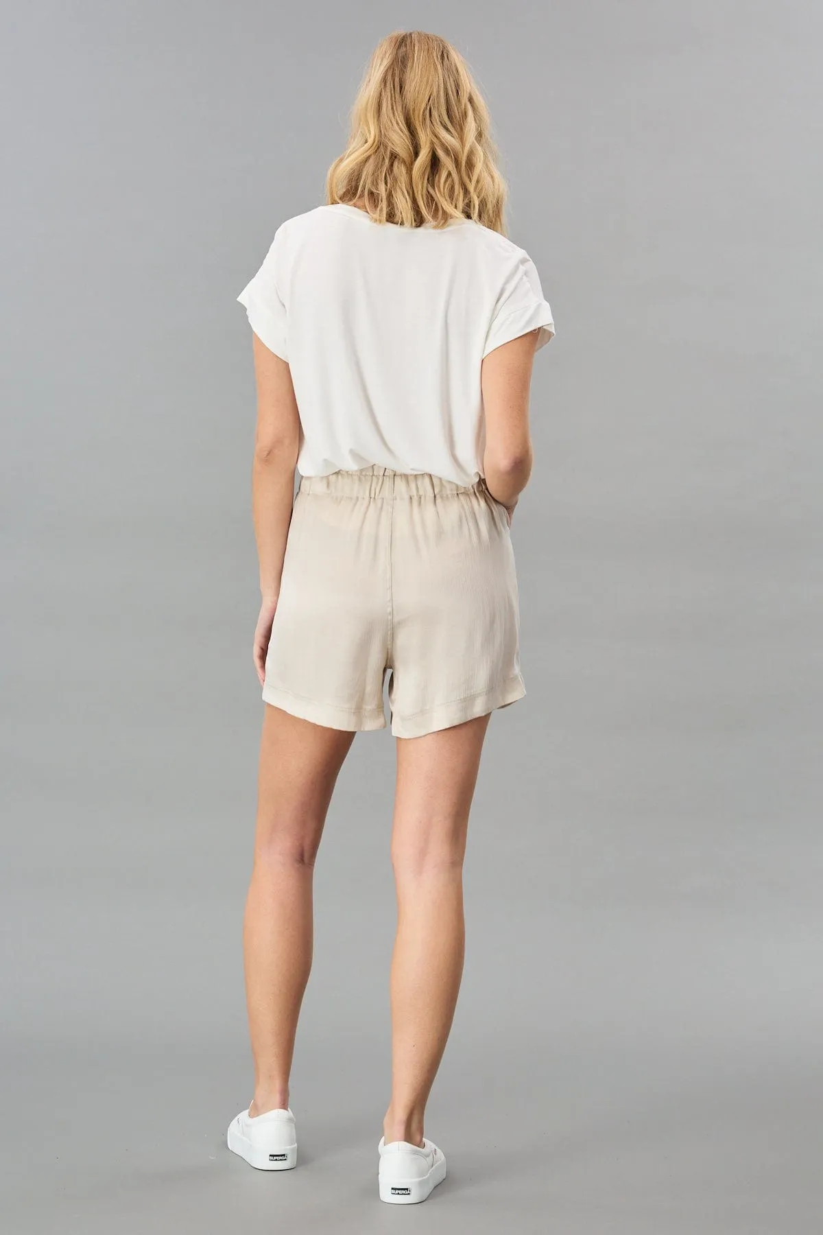 Textured Satin Shorts
