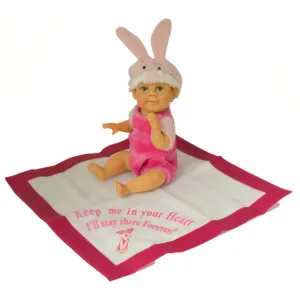 The Ashton-Drake Galleries Live Laugh and Love With Pooh Collection Issue #4: 'Keep Me In Your Heart I'll Stay There Forever' Fully Sculpted Baby Doll with Piglet Hat, Diaper, and Blanket by Sherry Rawn 5-Inches