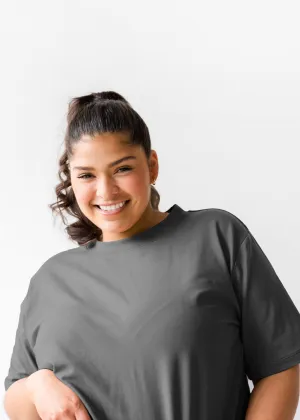 The Boxy Tee in Ash