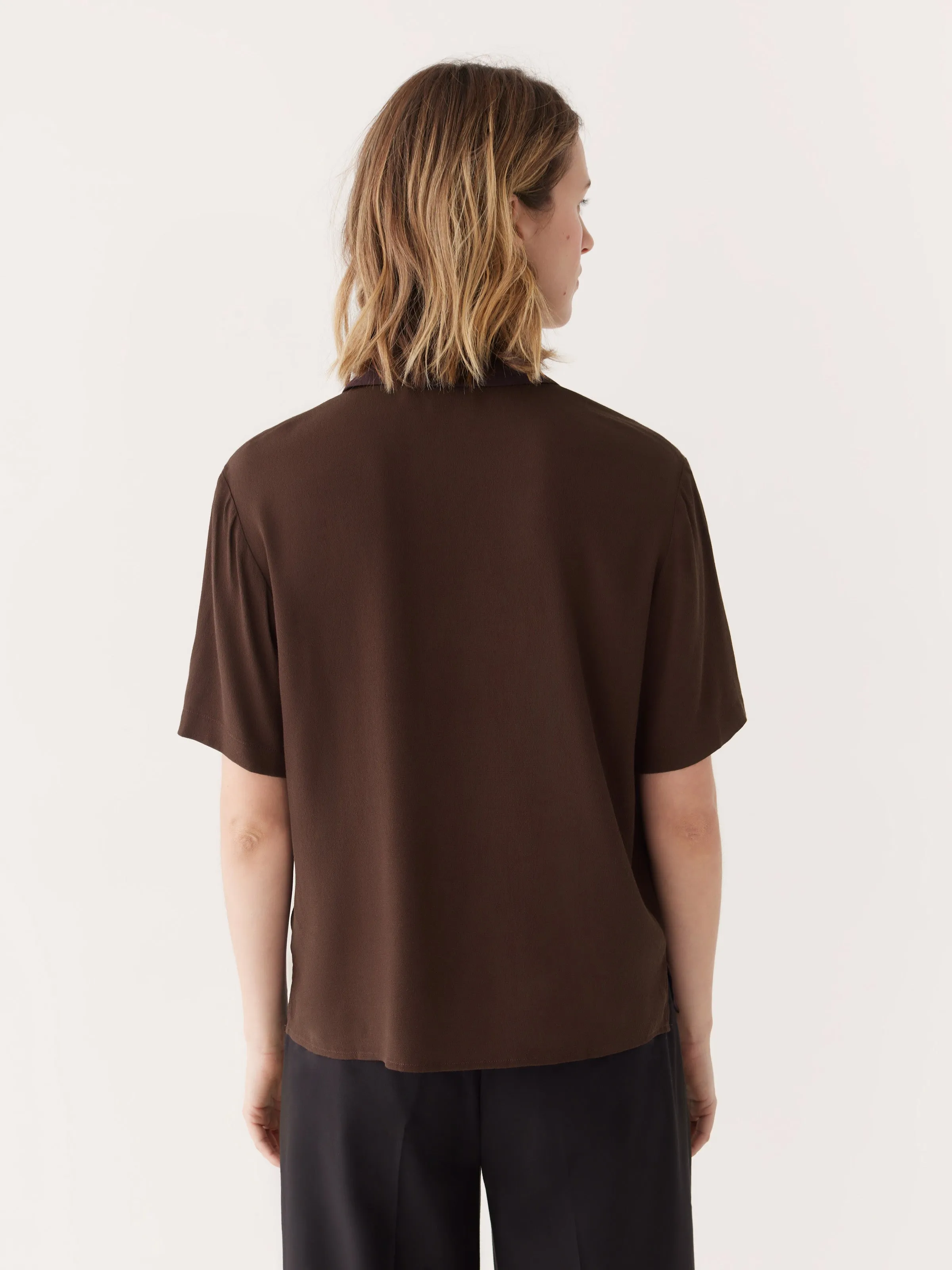 The Camp Collar Blouse in Elderberry