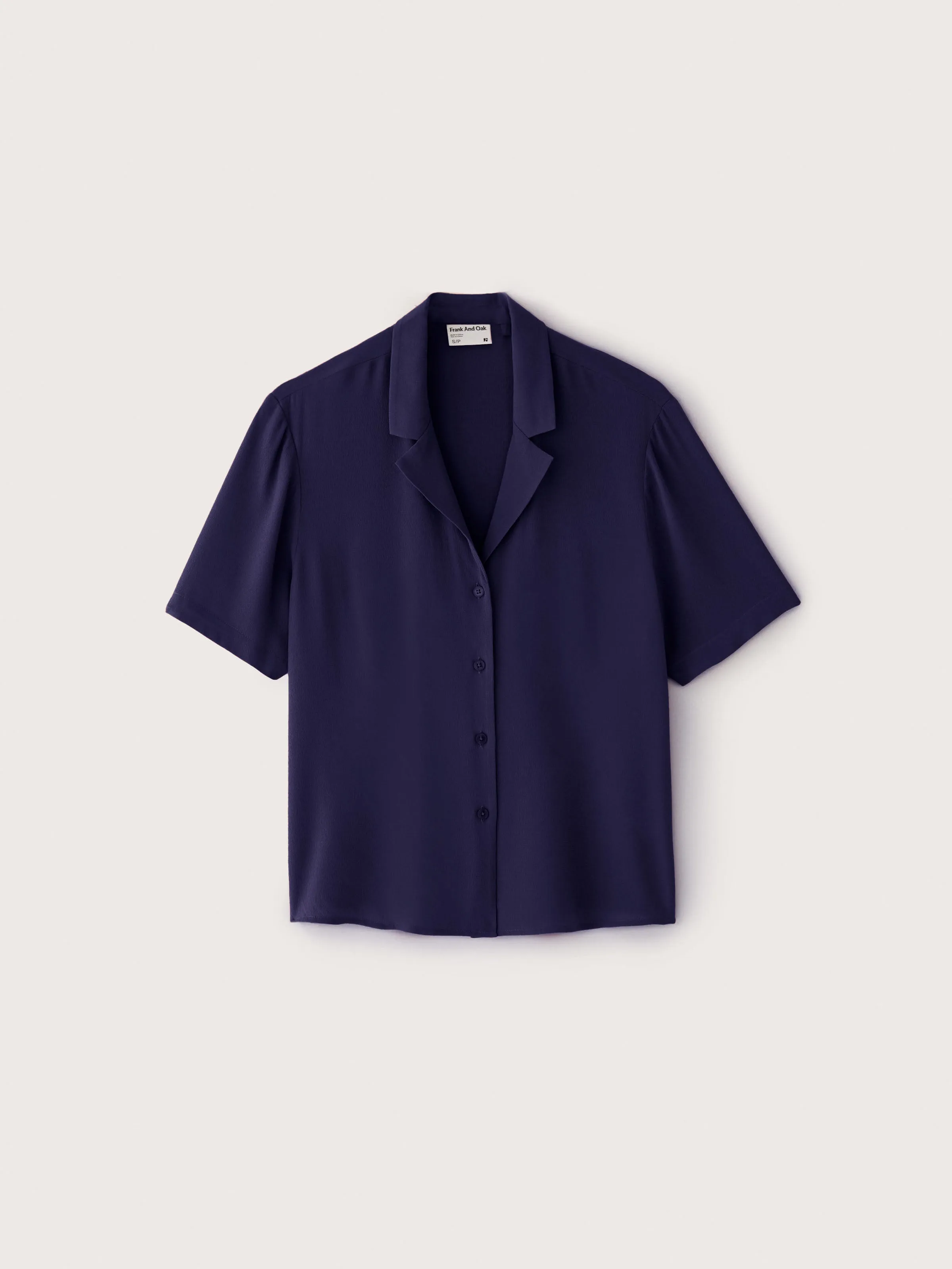 The Camp Collar Blouse in Night Sky Blue