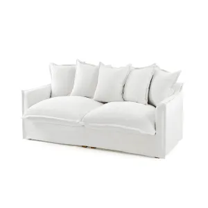 The Cloud 2 Seater Sofa with White Slipcover
