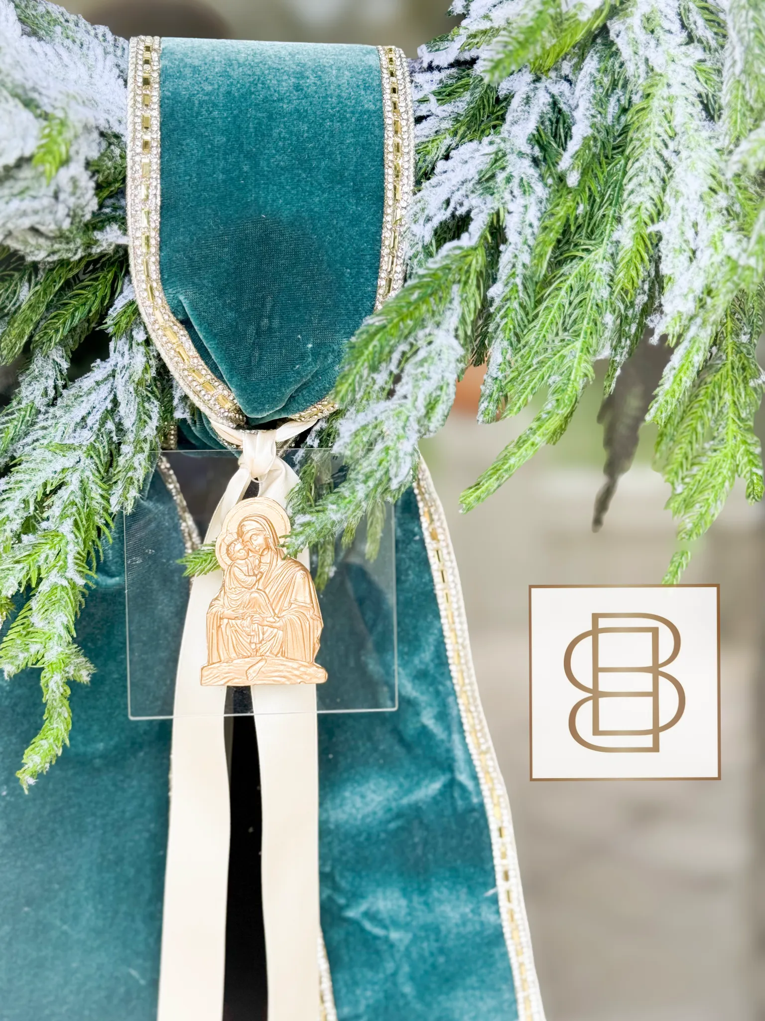 The Emmanuel Wreath With Sash
