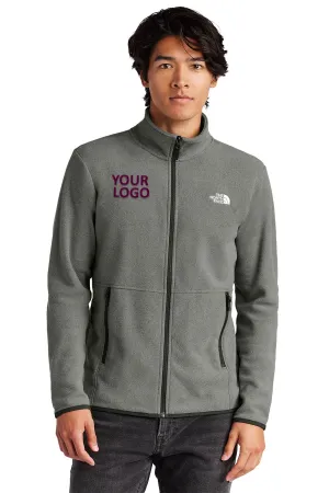 The North Face Glacier Custom Fleece Jackets, Medium Grey Heather