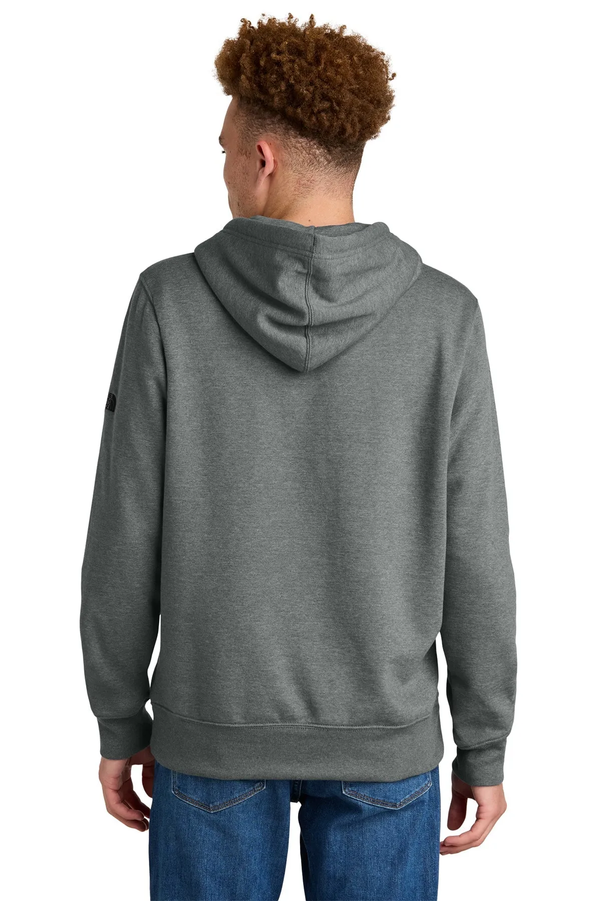 The North Face Sleeve Logo Pullover Custom Hoodies, Medium Grey Heather
