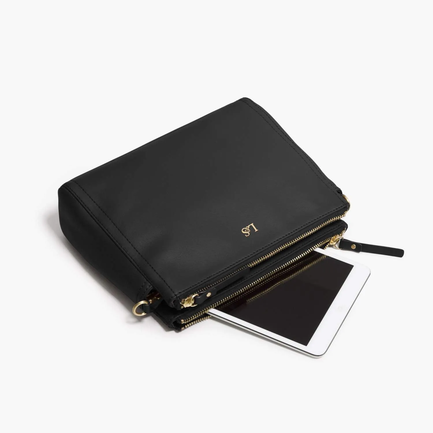 The Pearl - Nappa Leather - Black / Gold / Lavender