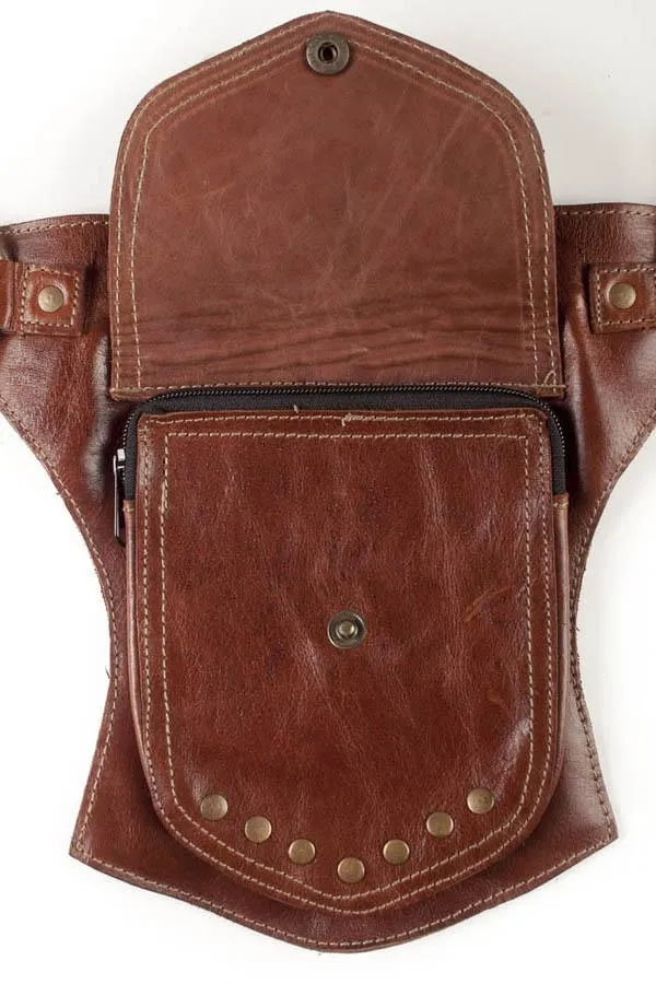 The unisex Traveller Pack - A Leather Hip  Utility Belt